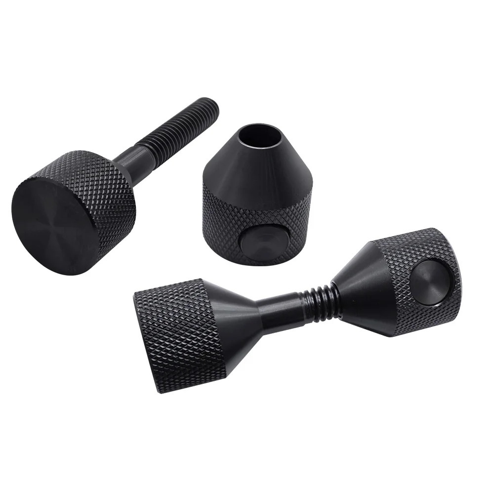 2PCS Button-Type Carbon Steel Flange Alignment Pins Quick-Release Double-Hole Design for 5/8