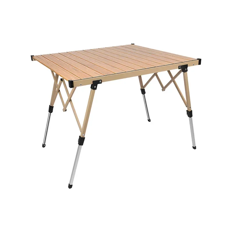 Outdoor camping dinner outdoor camp folding table, camping aluminum egg roll table