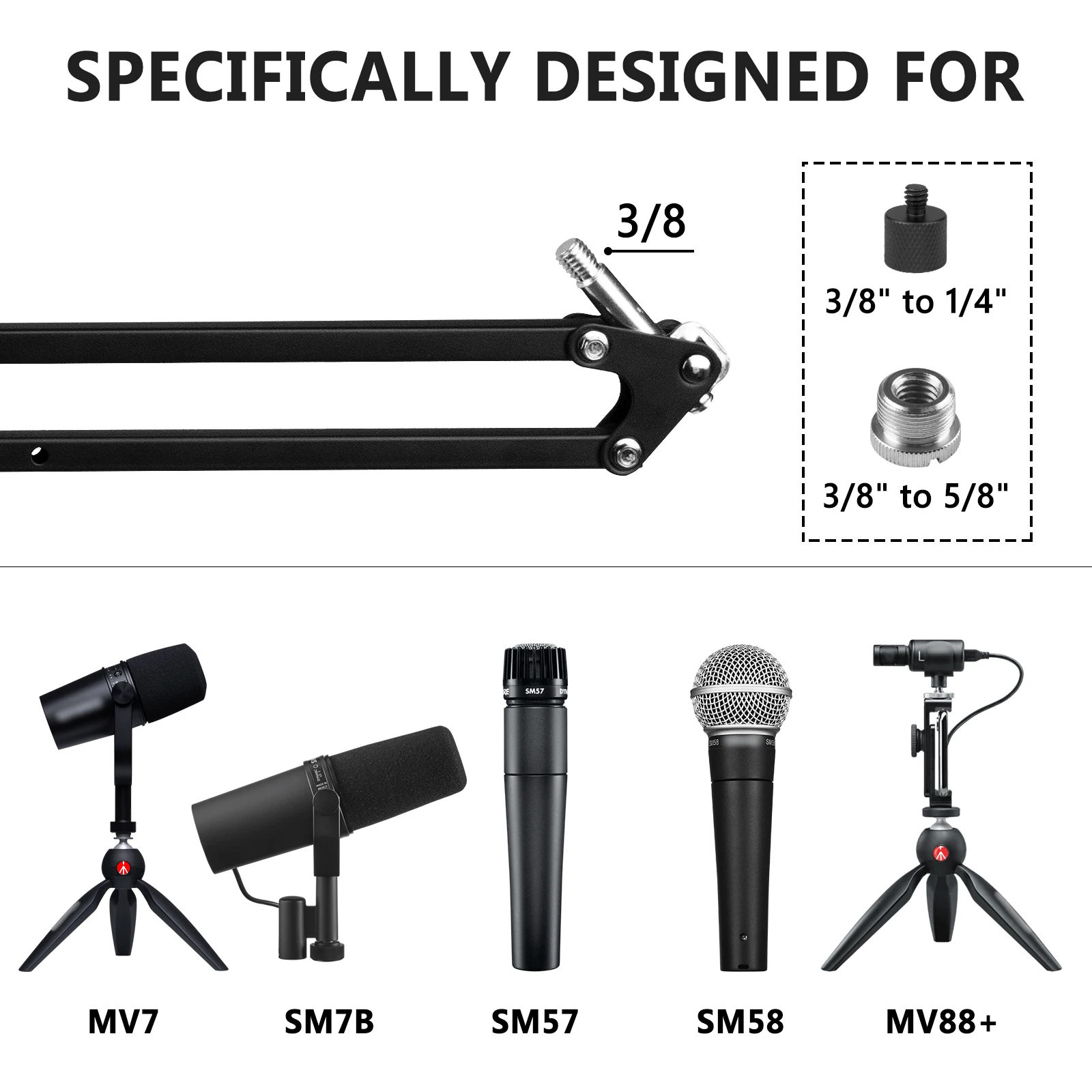 SHURE SM57 2本セット + ステレオアーム SHURE SM57 2本セット + ステレオアーム - メルカリ
