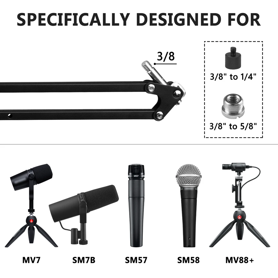 【美品 オマケあり】SHURE MV7 マイクアーム付き Amazon.com: MV7 Shock Mount Reduces Vibration Noise Matching Mic