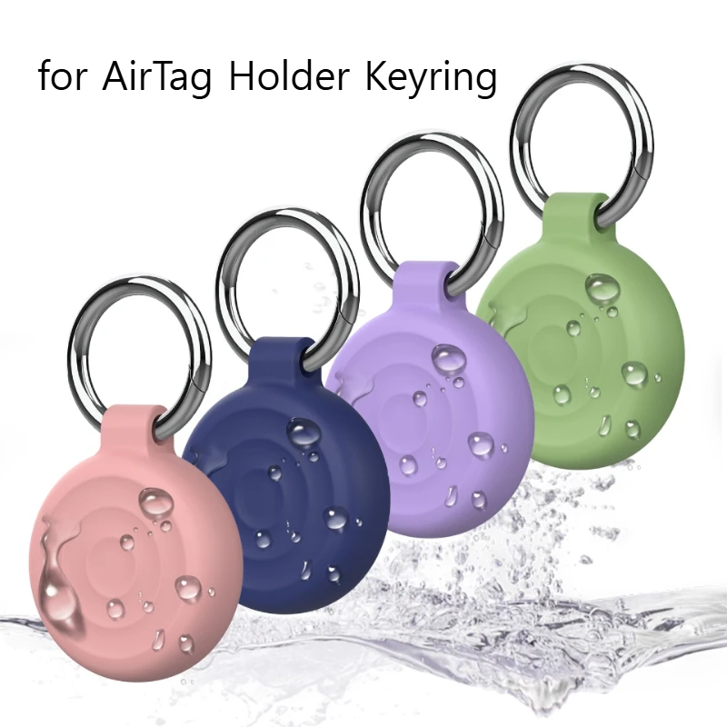 

AirTag Keyring with Waterproof Case,360° Shockproof All-Round Armour for Apple AirTag - Pendant for Keys, Suitcase, Bag
