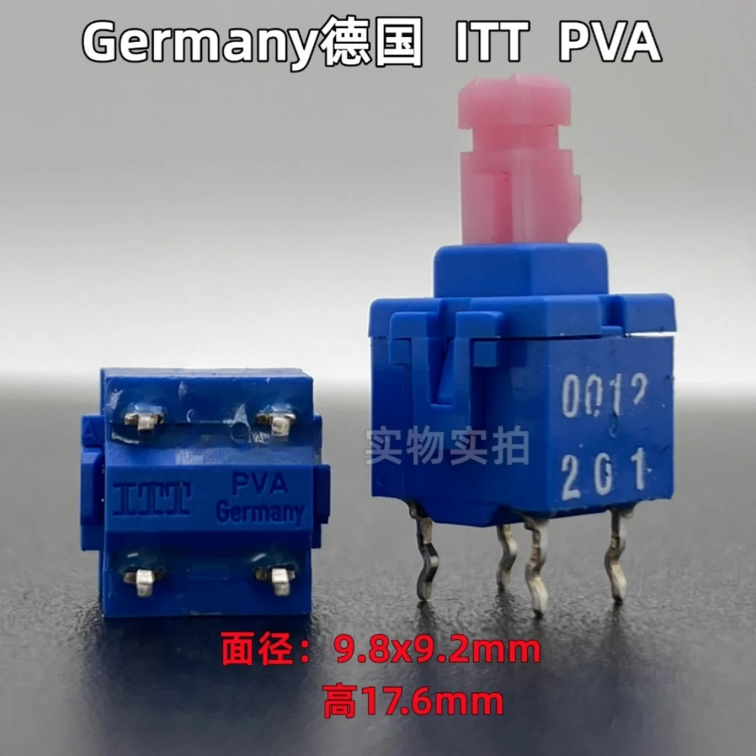 

German ITT PVA self-locking switch, 4-pin with lock button, power micro-switch, instrument direct-plug button, 10*9*18