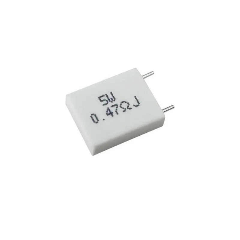 10 SZT. Rezystor cementowy nieindukcyjny 5W 0,01Ω 0,02Ω 0,05Ω 0,1Ω 0,15Ω 0,22Ω 0,25Ω 0,33Ω 0,5Ω — zdjęcie produktu 5