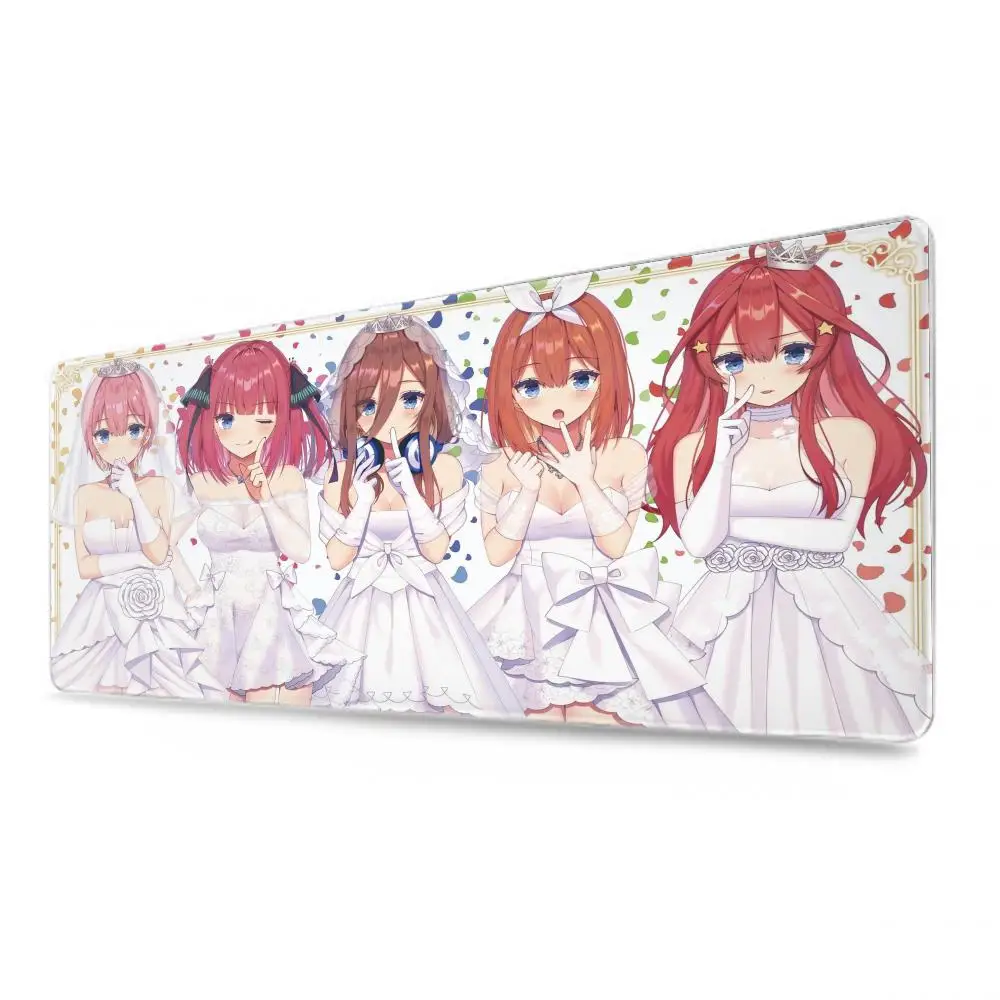 The Quintessential Quintuplets Mouse Pad Large Gaming Big Mouse Mat Computer Cheap Locking Edge MousePad 90x40cm Keyboard Desk