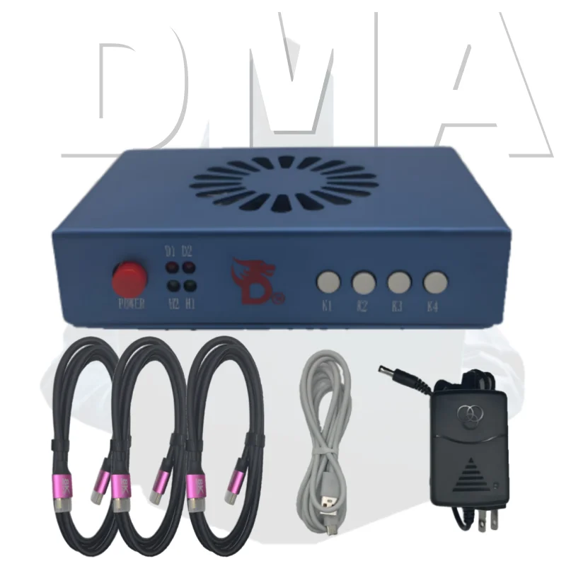 DMA Fuser, HD Multimedia Interface Overlayer 2K 144Hz/1K 240Hz Adapter, DMA HDMI Video Overlay Box，Aluminum Alloy Material