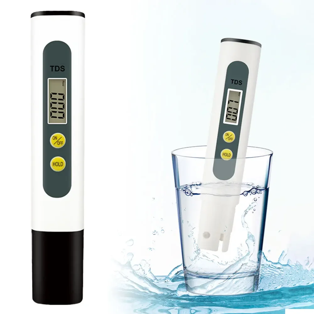 Tds Meter Digital Water Tester 0-9999Ppm Drinking Water Quality Analyzer Monitor Filter Rapid Test Aquarium Hydroponics Pools