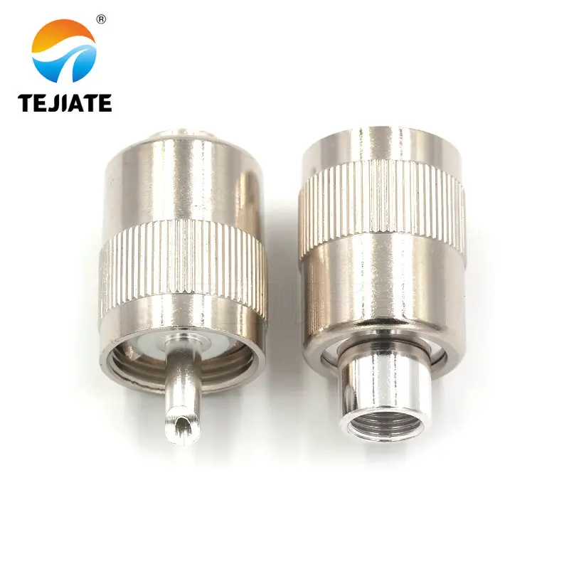 1pcs uhf männlich und weiblich stecker UHF-J/k/jw/kf flansch quadrat für rg58/rg142/rg136 kabel konverter