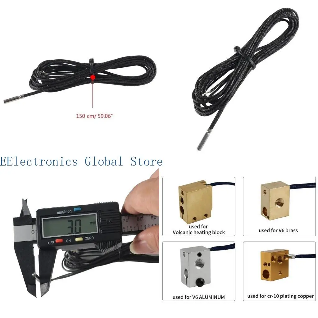 

462B PT1000 Зонд от 3 ммх15 мм до 500 ° Линия 1,5 м.