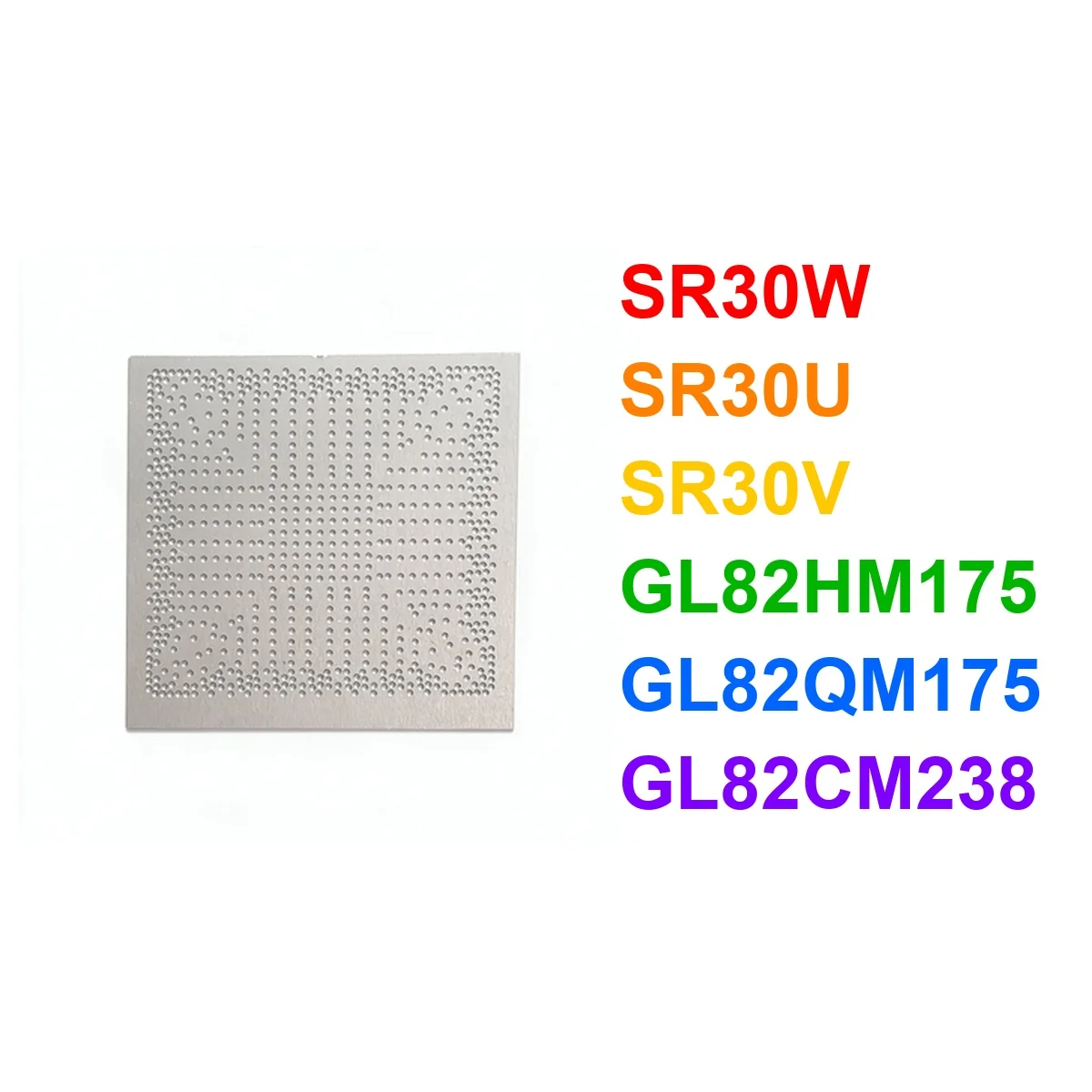 Direct heating SR30W SR30U SR30V GL82HM175 GL82QM175 GL82CM238 stencil