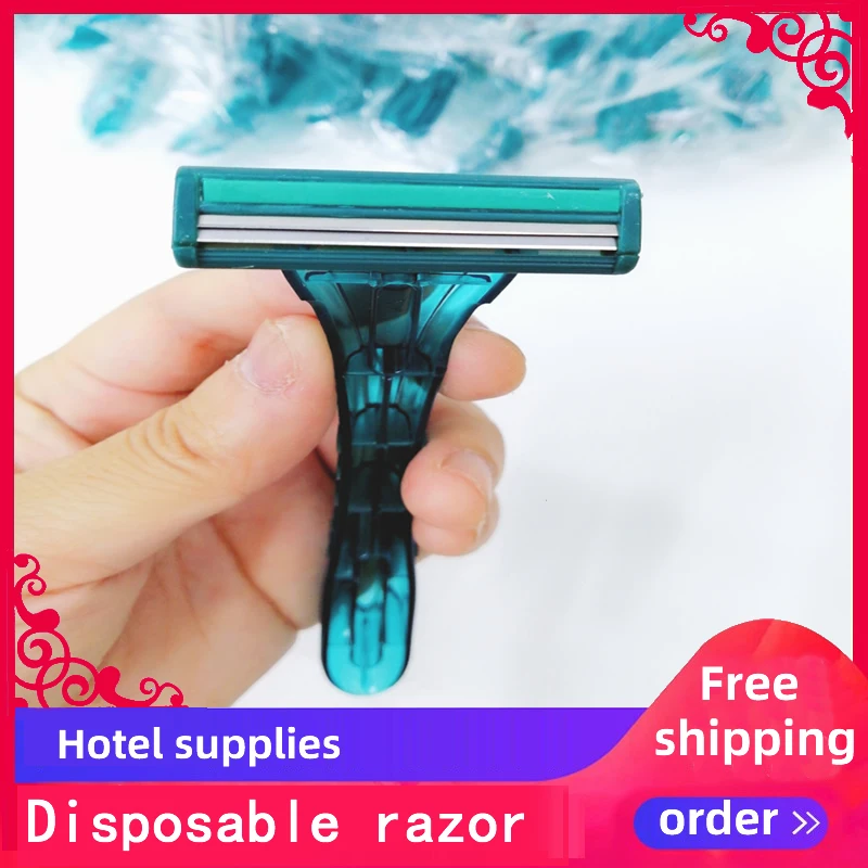 Free Shipping New Stainless Steel 2/3 layer Blade with Foam Bar Tattoo Beauty Shaving Disposable Razor Wholesale