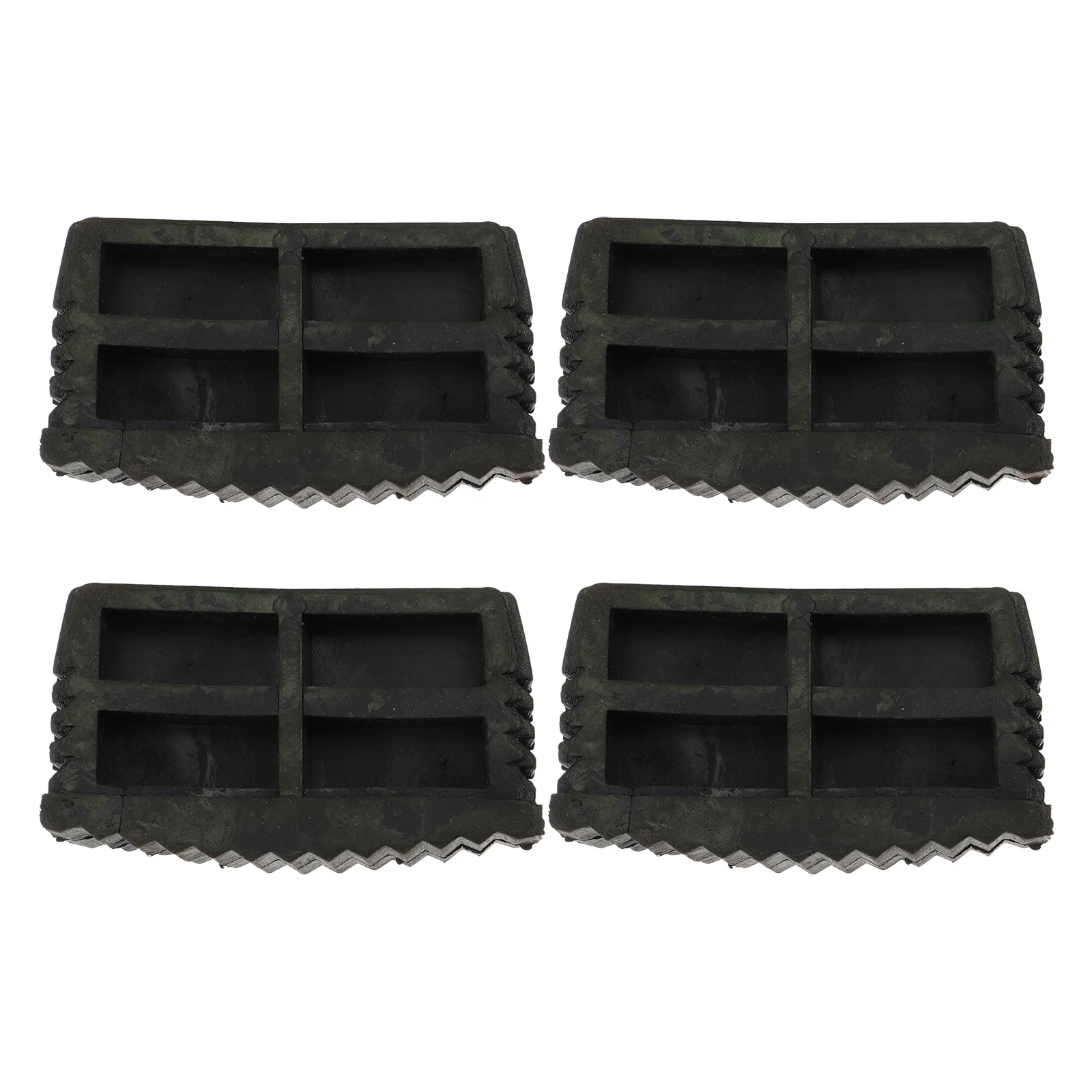 4Pcs Folding Ladder Feet Protector Rubber Non-Slip Pads for Floor Protection Noise Reduction and Ladder Stability