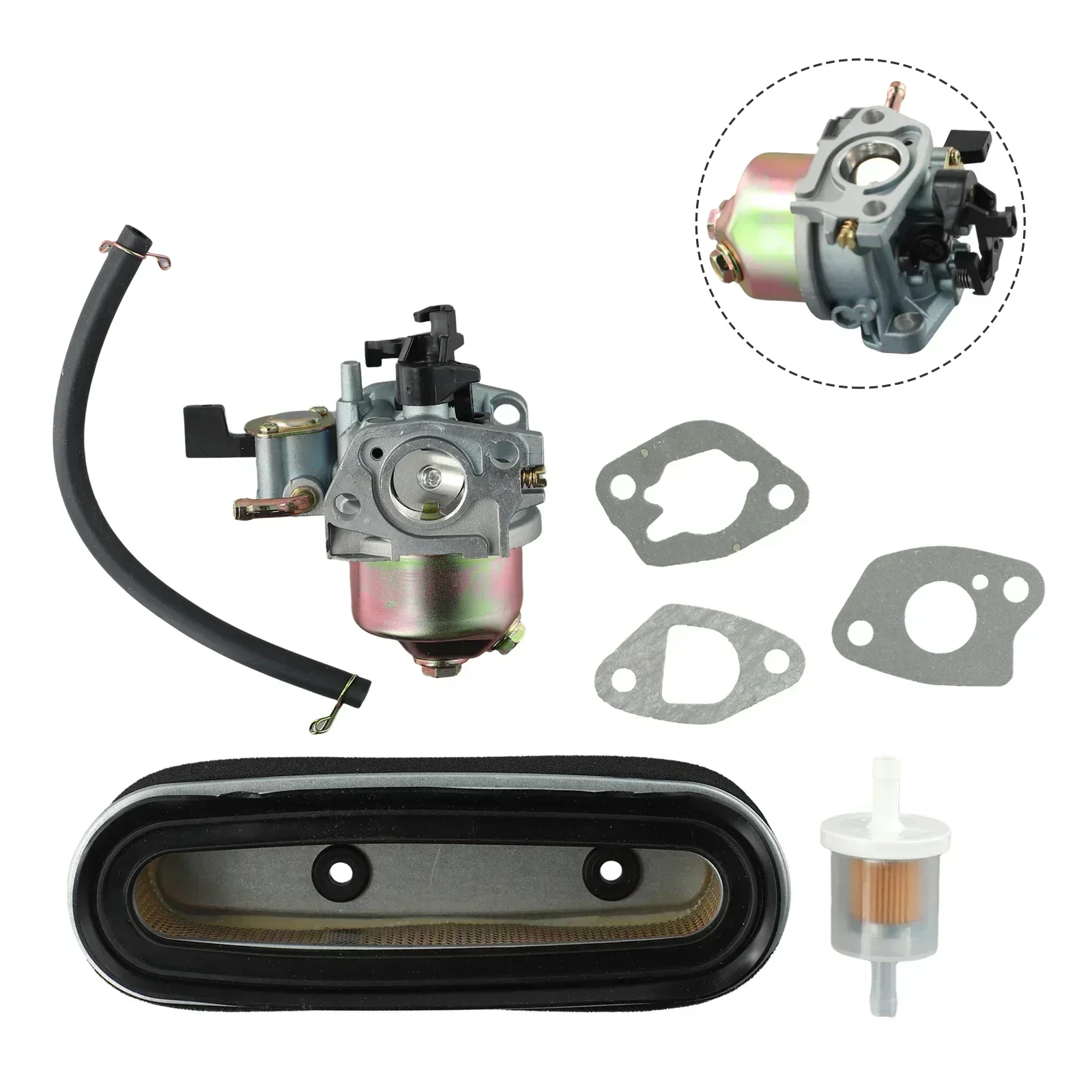 Imagem -05 - Filtro de ar Carb Carburador Motor para Honda Gxv120 Gxv140 Gxv160 Hr194 Hr195 Juntas 16100-ze7-w21 16211-ze1000