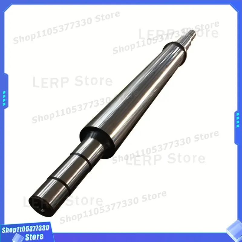High Precision CNC Machined Motor Drive Shaft Large Stainless Steel Forged Long Spline Anodized Surface Industrial Component