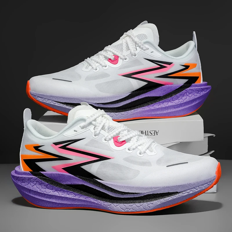 

Мужские кроссовки, новинка лета 2024, легкая спортивная обувь с дышащей сеткой, противоскользящая амортизирующая обувь для медленной тренировки, беговая обувь для фитнеса