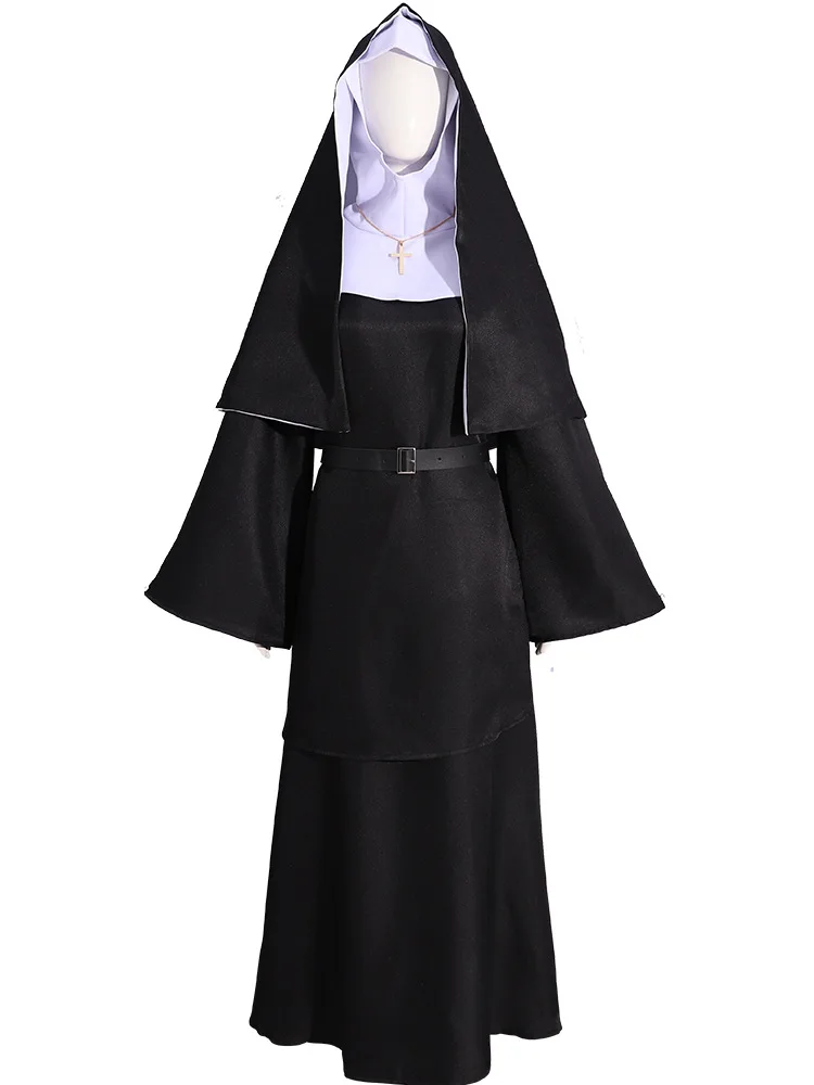 Halloween nun costume Scary Battle Nun costume priest Halloween cosplay costume Ghost Festival costume