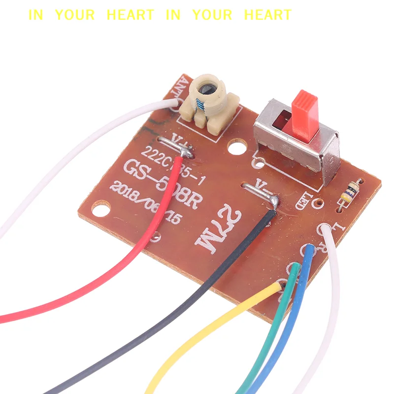 

PCB Transmitter And Receiver Board with Antenna for Car Toy Radio System 4CH RC Remote Control 27MHz Circuit