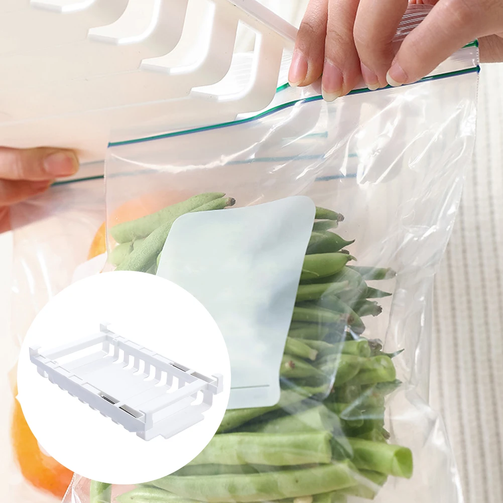 

Adjustable Fridge Organizer Drawer Refrigerator Accessories Freezer Storage Rack Kitchen Organizer For Food Bags Pp