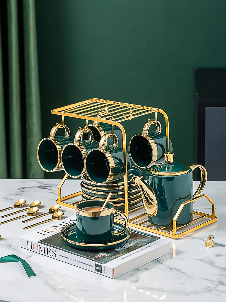 Light Luxury Nordic High-End Coffee Cup European-Style Small Luxury Afternoon Tea Set Home Set Small Exquisite High-End