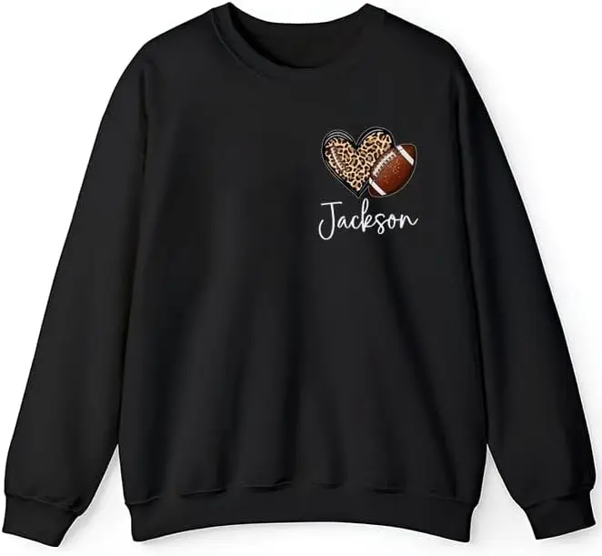 Personalized Football Mom Sweatshirt Football Team Name Shirt Gift for Football Lover on Football Season