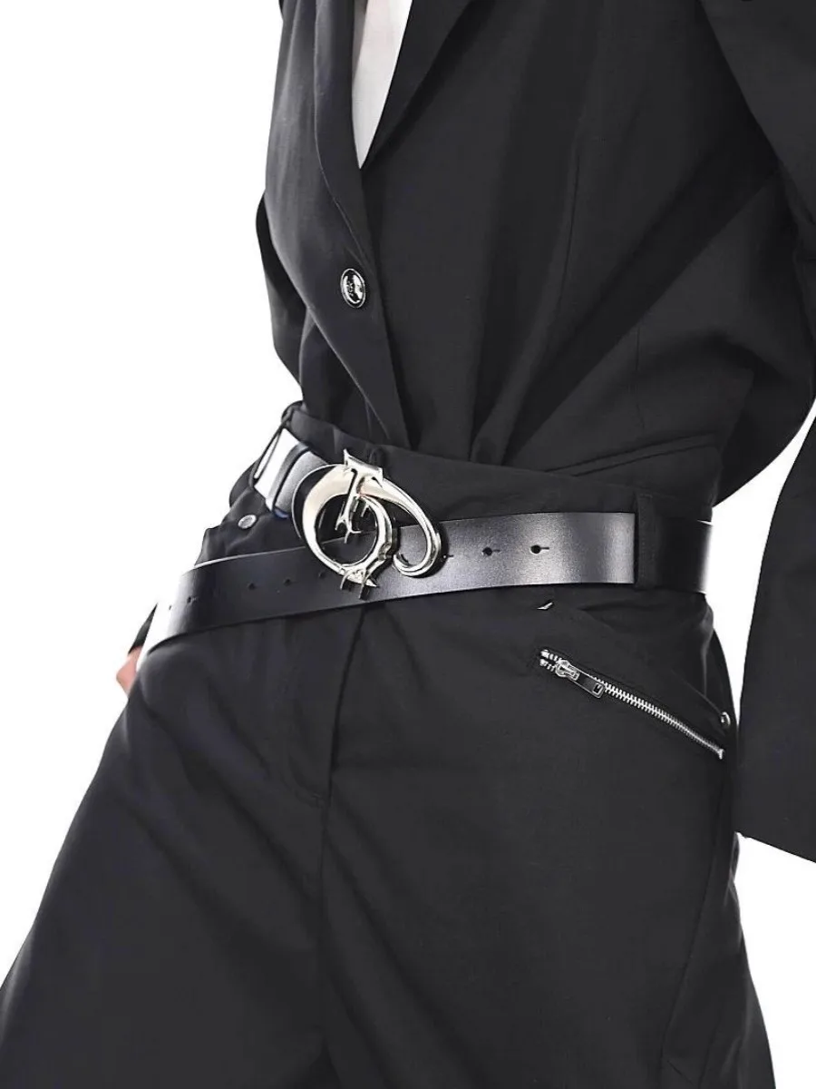 الرجال النساء خمر بولي Leather الجلود الشرير مشد الإناث Cummerbund معطف حزام فستان Decration حزام عريض J1606