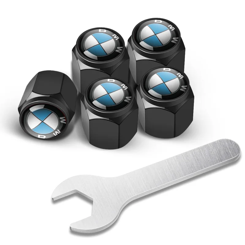 5pcs Metal Car Wheel Tire Valve Air Stem Cap for BMW M Performance E36 E46 E90 E60 F10 F30 E39 F20 E87 E92 G30 X5 E70 E91 G20 X1