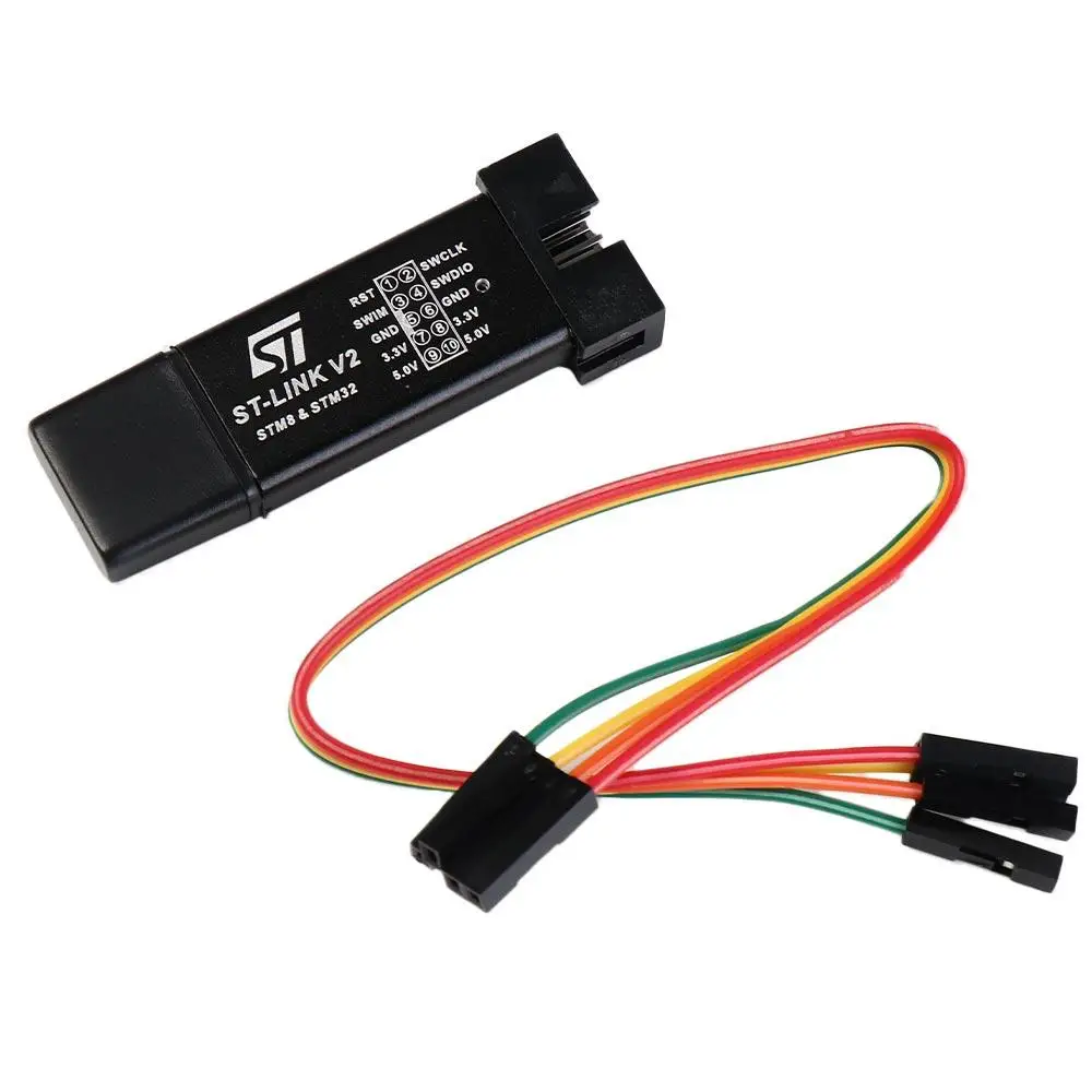 

ST LINK Stlink STM32 Симулятор ST-Link V2 STM8 STM32 Программатор загрузки случайного цвета Программирование с крышкой A41
