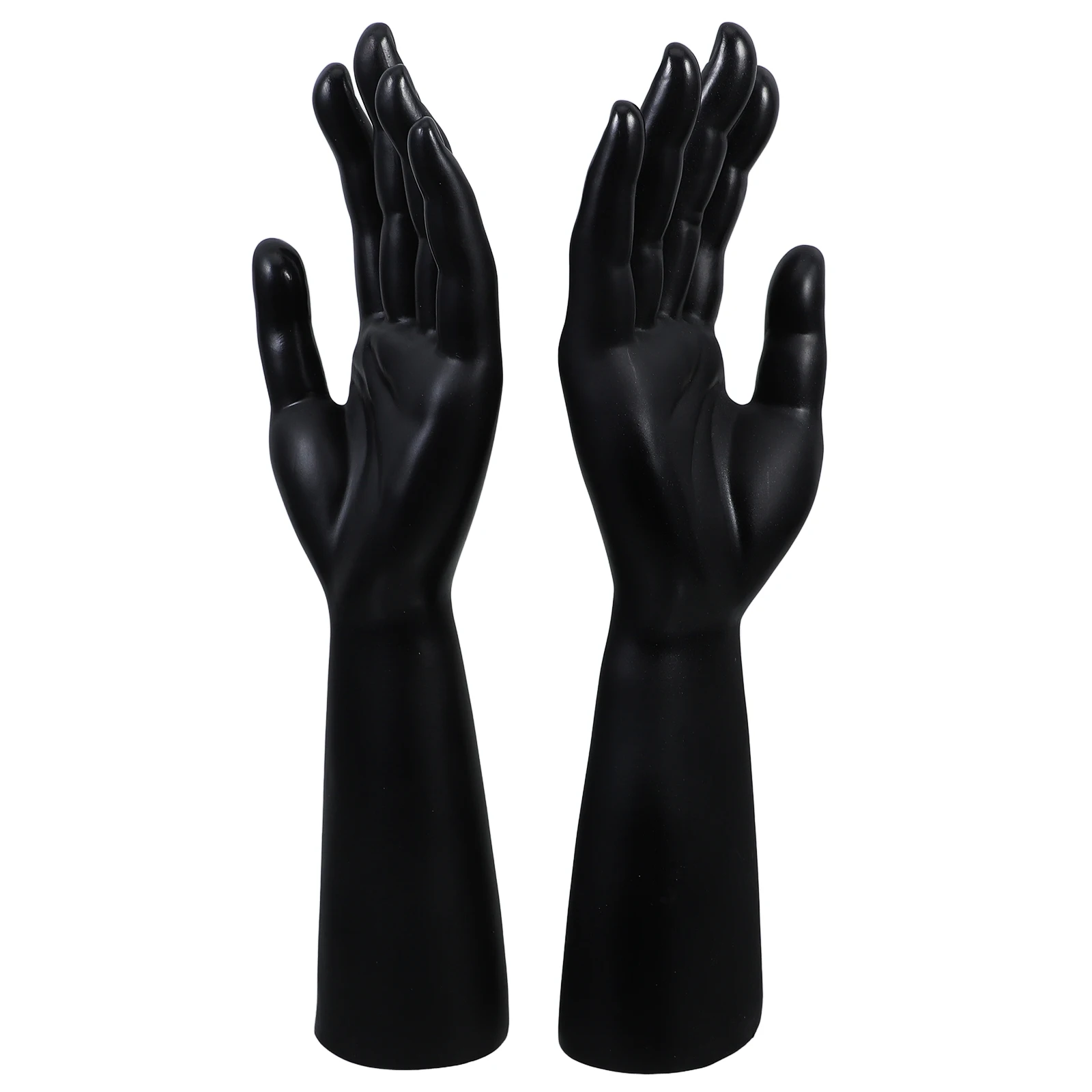 

2pcs Multi-Function Mannequin Hand Jewelry Holder for Rings Bracelets Watches Glove Display Stand Store Trinket Organizer