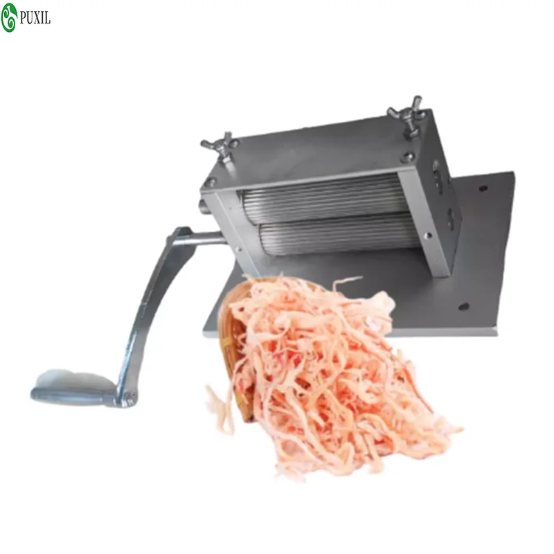 Dried squid embossing machine, stainless steel squid press, loosening machine, manual squid press, squid press, needs to be gril