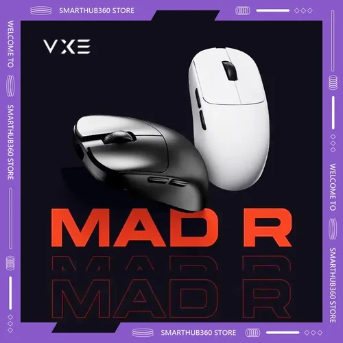 VGN VXE MAD R MAJOR 무선 마우스 센서, 8K 저지연 PAW3950 FPS 게이밍 마우스, 36g 라이트 무게추, PC 게이머 E-스포츠 맞춤형  Best5