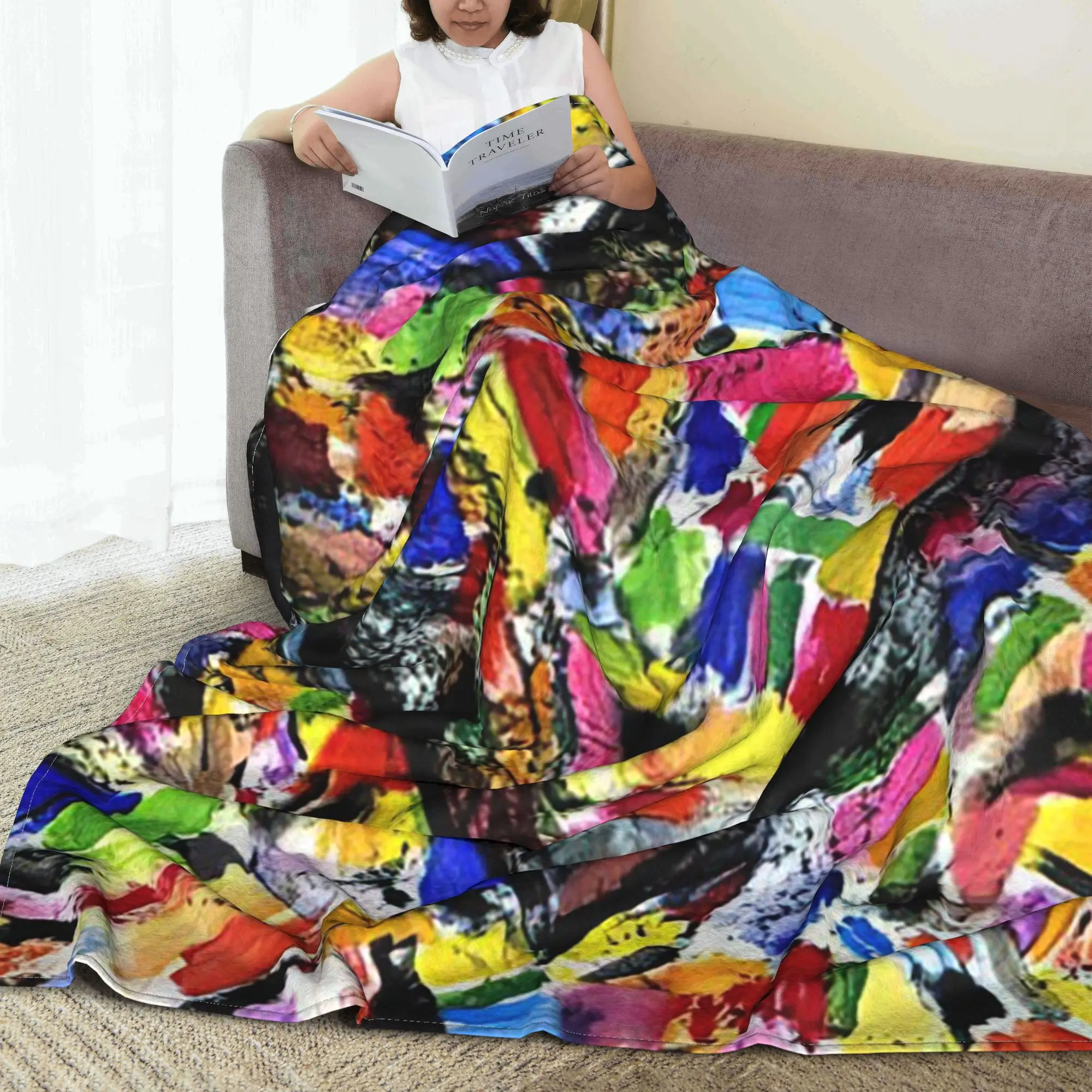 Jim Dine CONFETTI HEART 1985 Blanket Portable Fleece Sofa Throw Blanket for Couch Bedding Office Throws Bedspread Quilt