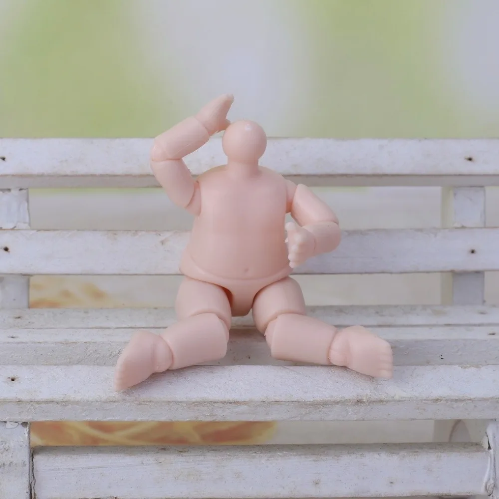 New 6.3 cm Height Figure Dolls PVC Multiple Joints Mini Body Parts Anime Doll Durable BJD Doll Body for Doll Customized