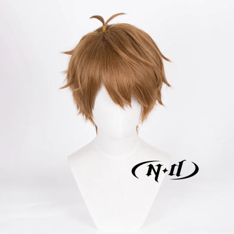 ND Luke Pearce 코스프레 가발 Themis의 눈물 Cos 갈색 머리 가발 게임 Comic Con Coser 의상 파티 내열성 합성