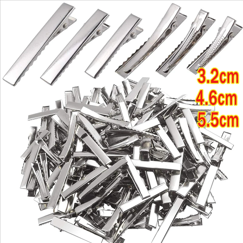 

50 шт. высококачественных металлических заколок-крокодилов для волос, аксессуары для создания украшений своими руками, заколки-зажимы, декоративные элементы, инструмент для укладки волос для женщин