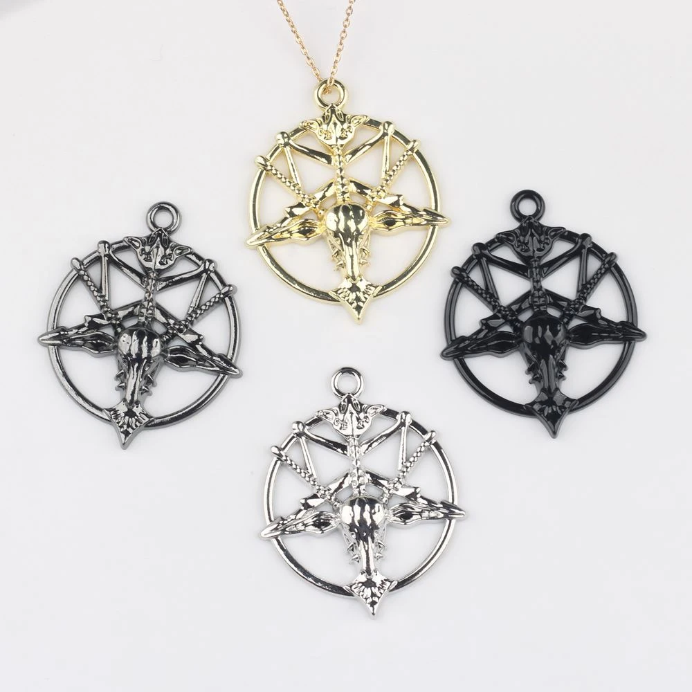 10pcs Round Hollow Out Retro art Skull Bone Charms Pendant Jewelry Making Accessories Handmade DIY Bracelet Earrings Necklace