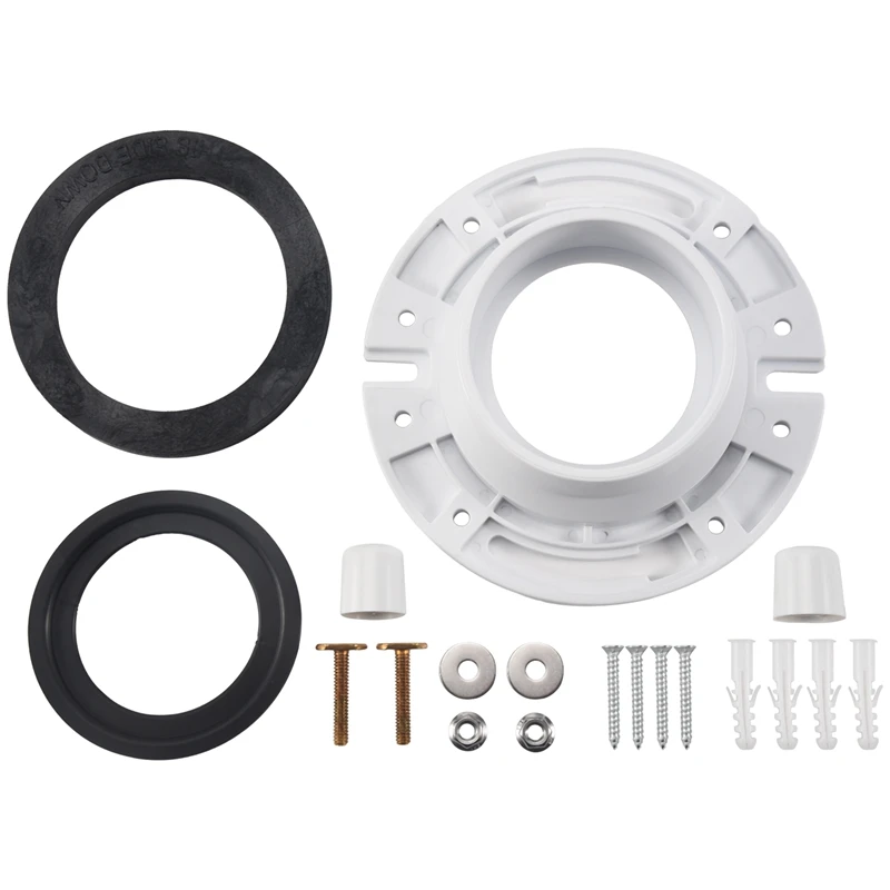 3-In-1 Combo RV Toilet Seal And Flange Kit - Perfect Fit For Residence Models Easy Install