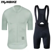 YKYWBIKE-Conjunto de Jersey de ciclismo para hombre, pantalones cortos clásicos con pechera para ciclismo de montaña, ropa reflectante para bicicleta, Maillot, ropa de ciclismo