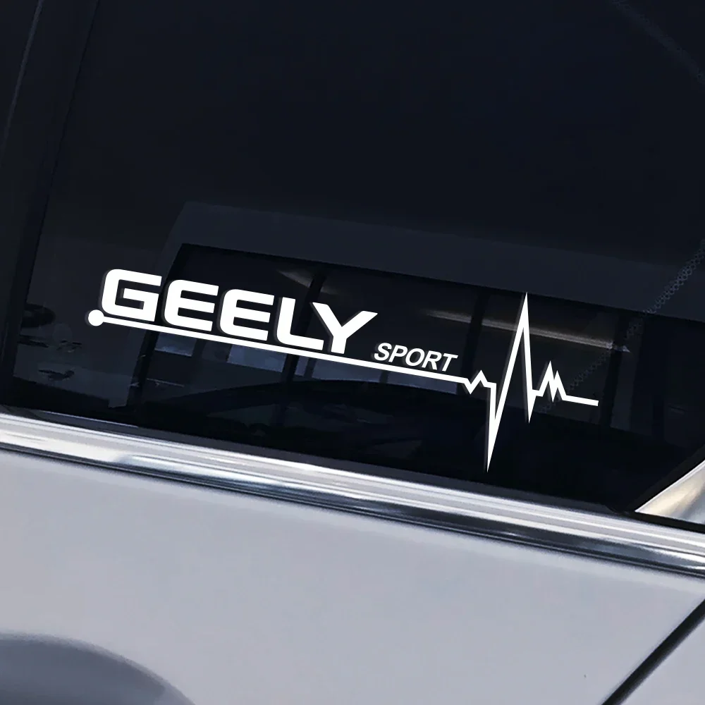Waterproof Vinyl 2Pcs Sport Car Body Sticker Decal For Geely Coolray Monjaro Emgrand Atlas Preface Galaxy L7 Tugella Exterior De