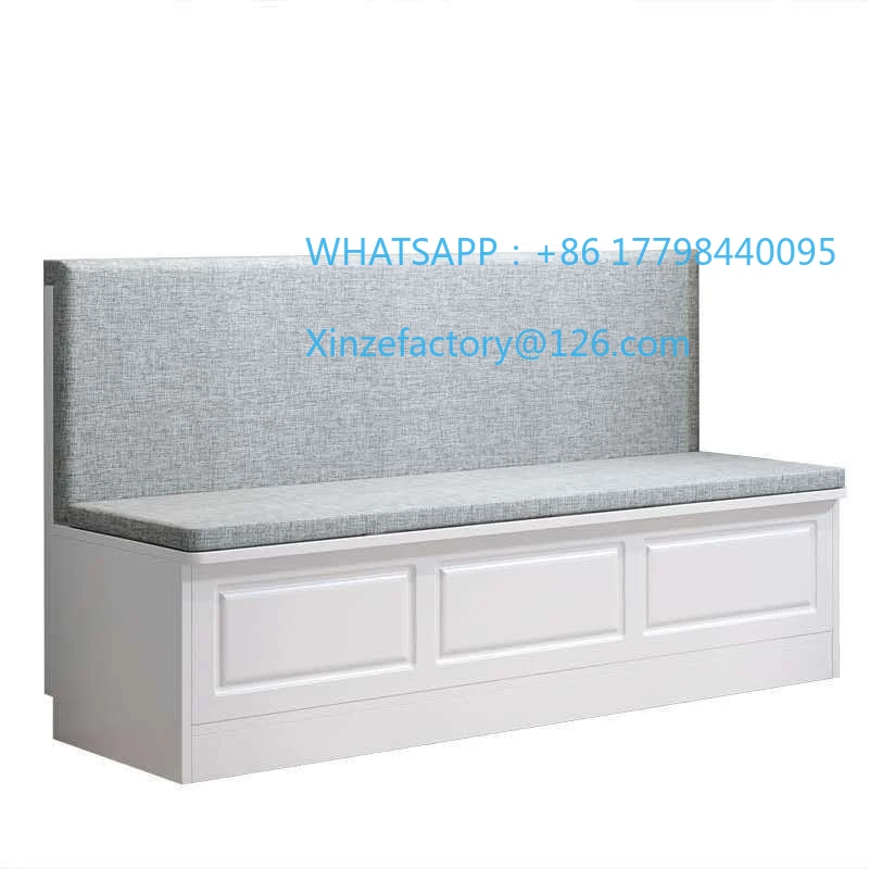 Sofá de restaurante simple personalizable, asiento de tarjeta, mesa de comedor, combinación de armario para balcón, apartamento pequeño