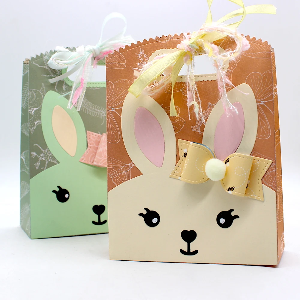 KSCRAFT Easter Gift Bag Metal Cutting Dies Stencils for DIY Scrapbooking Decorative Embossing DIY Paper Cards