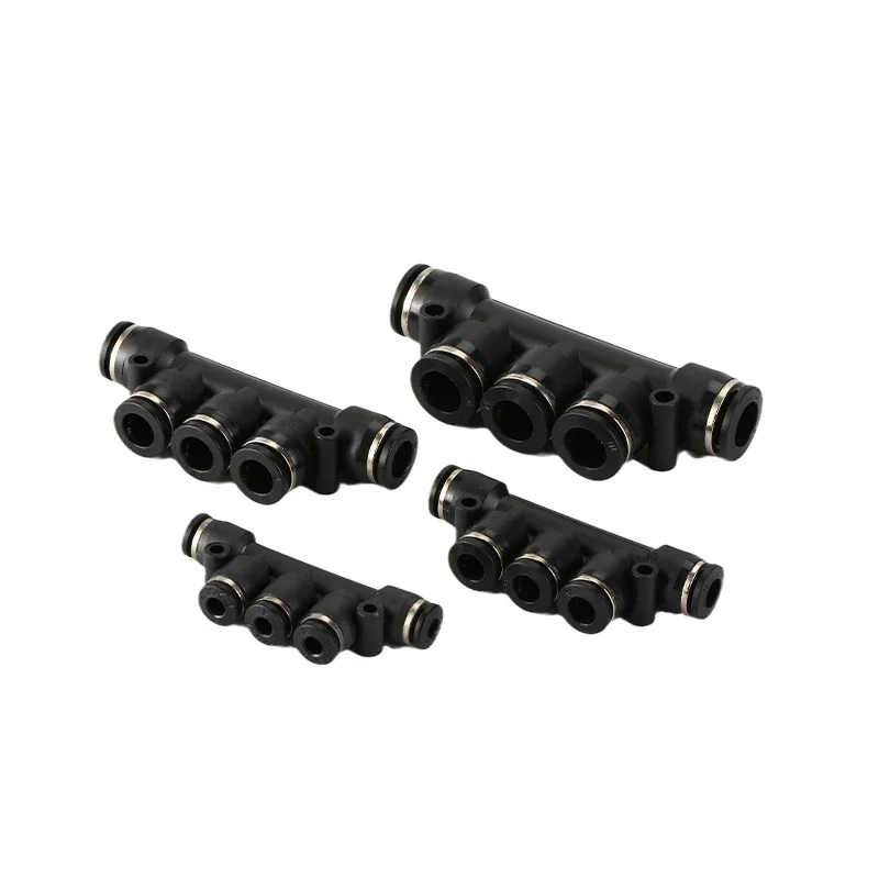 Conector de tubo de ajuste neumático de mejor calidad, acoplamiento de liberación rápida, 4mm, 6mm, 8mm, 10mm, 12mm, conectores de tubo PU PV PE HVFF PY