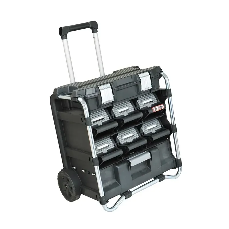 Three Layer Drawer Toolbox Storage Set with Mechanical Handle