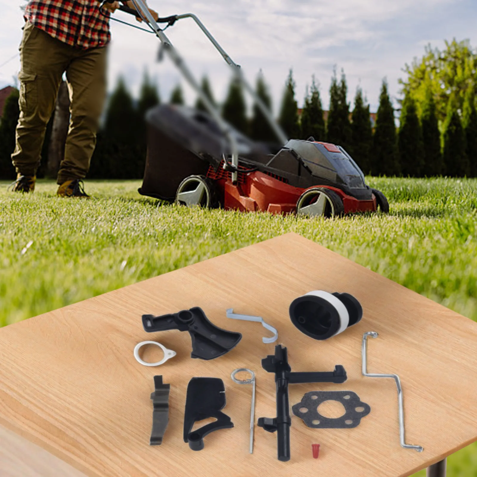 Throttle Trigger Interlock Choke Rod Spring Gasket Set for MS180 MS170 018 017 Efficient Chainsaw Functionality