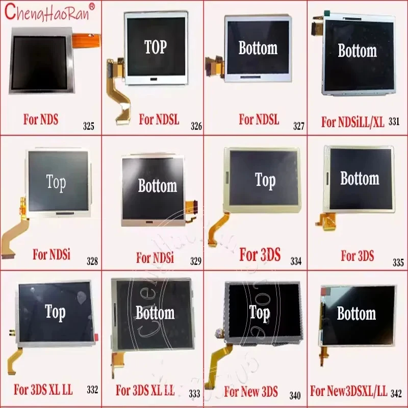 1 Stück Oberer oder Unterer LCD-Bildschirm für NDS Lite NDSL NDSI 3DS New 3DS XL LL PSP GO