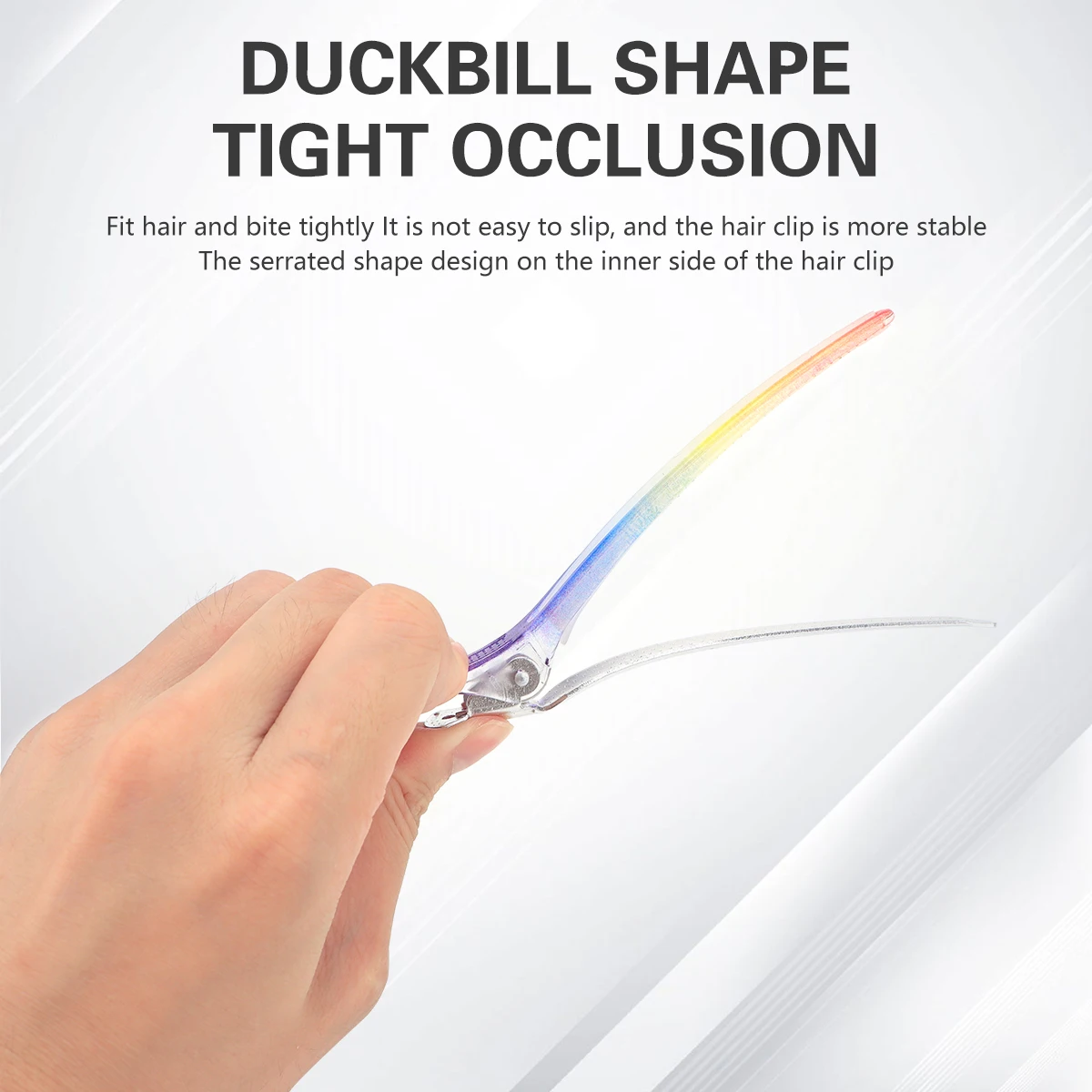 4/6/10/12 قطعة المهنية تصفيف الشعر دبابيس قوس قزح الألوان تقسيم قطع مقاطع الشعر مقاطع الشعر الحلاق أدوات التصميم