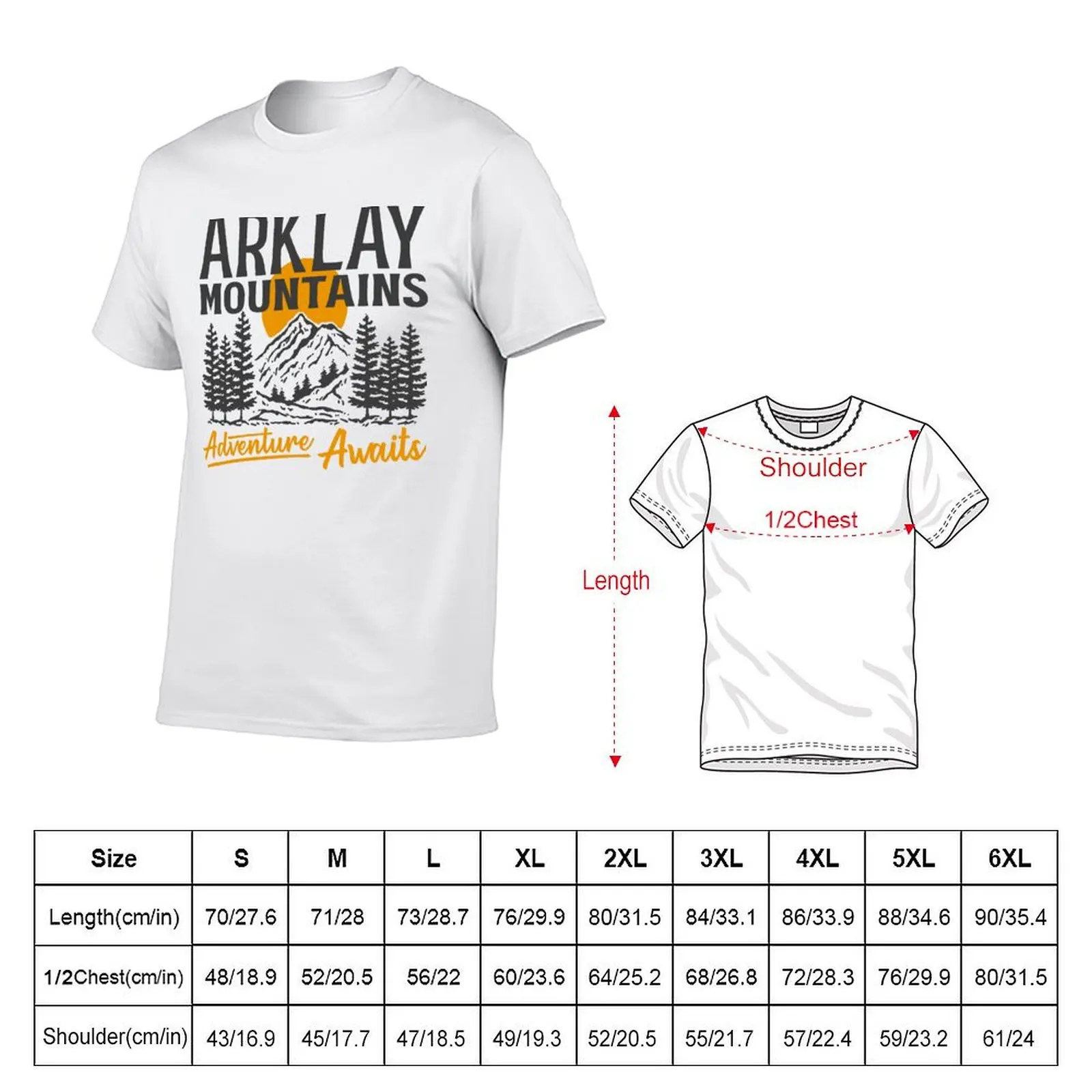 Arklay Mountains - Adventure Awaits T-Shirt man t shirt cotton t shirt man designer T-Shirt