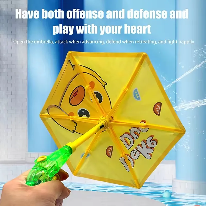 Nouveau jouet créatif de pistolet à eau avec un petit parapluie, jouets d'eau de Rafting de plage d'été, jouets de plage de piscine pour cadeaux de fête d'anniversaire