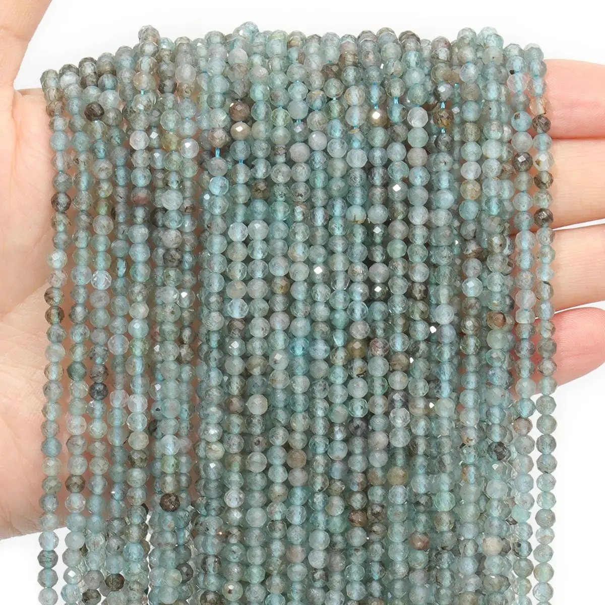 

Natural AA Kyanite 2 3 4mm Tiny Gem Faceted Stone Beads 15" Strand For DIY Bracelets Necklaces Jewelry Making Accessories