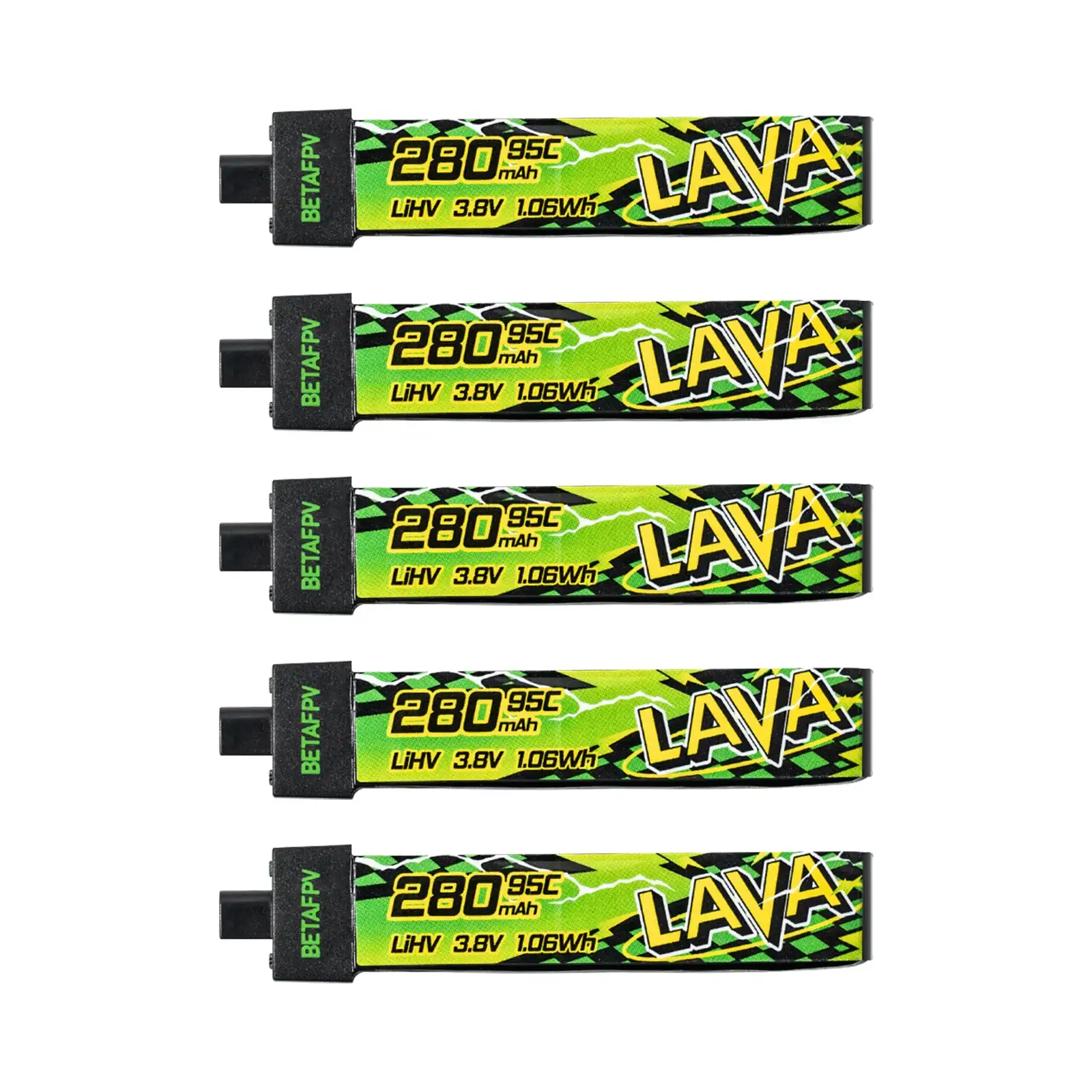 بطارية BETAFPV LAVA II 1S 95C جديدة 280 320 480 580 680 mAh 3.8V LiHV بطارية BT2.0 لـ Air65, Air75, Meteor75 Pro, Cetus Pro X #3