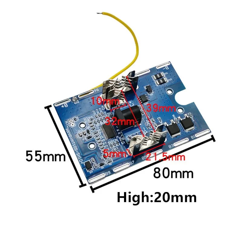 10S 30A BMS 36V 42V Electric Hand Drill Battery Charging Board/Temperature-controlled Ternary Lithium Battery Electric Tool