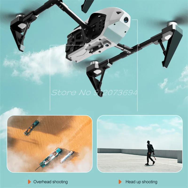 ブラシレスオプティカルフローRCドローン,wifi fpv,8kデュアルカメラ,飛行追跡,1分間の離陸,金属合金リモコン,クワッドコプター玩具